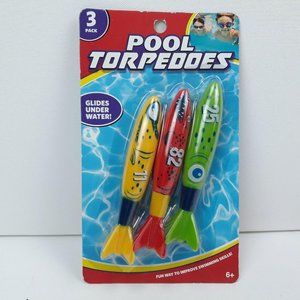 Pool Torpedoes 3 Pack Glide Under Water Summer Water Toys Improve Swimming Skill